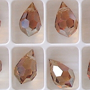 15mm Celsian Cut-Crystal Teardrop Beads [5]