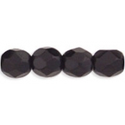 4mm Black Faceted Rounds Beads [100]