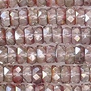 3x6mm 'Crystal Monet' Faceted Rondelle Beads [50]