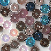 3x6mm Mixed Vitrail Faceted Rondelle Beads [50]