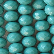6x9mm Turquoise Faceted Rondelle Beads [25]