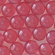 6x9mm Pink Opalescent Faceted Rondelle Beads [25]