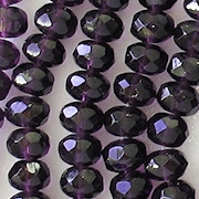 5x7mm Tanzanite Purple Faceted Rondelle Beads [50]