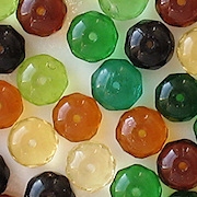 6x9mm Mixed Faceted Rondelle Beads [25]