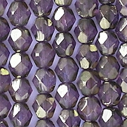 6mm Violet Bronze Faceted Round Beads [50]