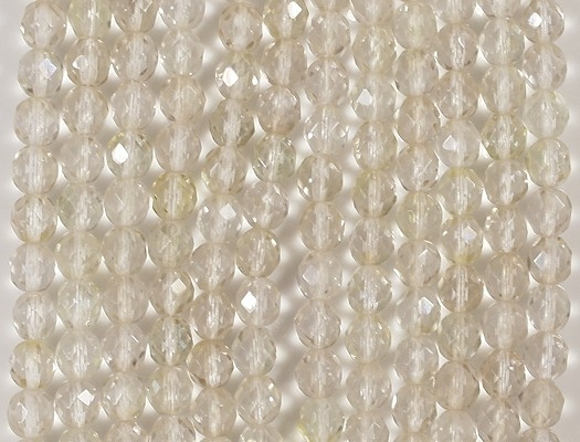 8mm Light Celsian Faceted Round Beads [25]