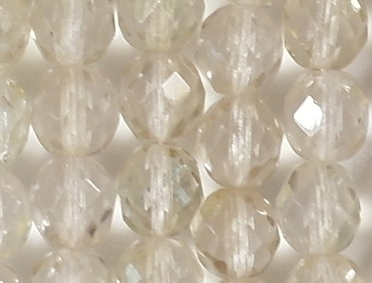 8mm Light Celsian Faceted Round Beads [25]
