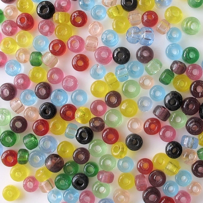 4mm to 5mm Mixed Color Pony Beads [100]