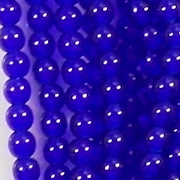 4mm Cobalt Blue Round Beads [100]