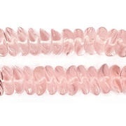 4x9mm Light Pink Wavy Rondelle Beads [50]