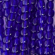 3.5mm Cobalt Blue Cube Beads [100] (see Defects)