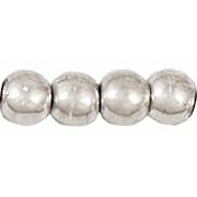3mm Silver Glass Beads [100]