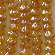 5x6mm Topaz Celsian Bell Flower Beads [50]