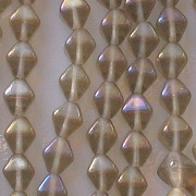 6mm Light Smoky Topaz Luster Bicone Beads [50]