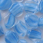 14mm Blue Porphyr Leaf Beads [25]