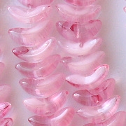 10mm Clear/Pink 'Angel Wing' Beads [50]
