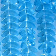10mm Aqua 'Angel Wing' Beads [50]