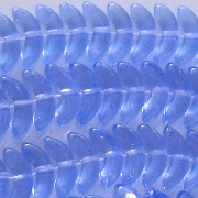 10mm Medium Sapphire Blue 'Angel Wing' Beads [50]