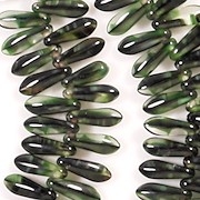 10mm Green Tiger Dagger Beads [100]