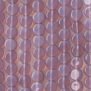 5mm Purple Opalescent Coin Beads [100]