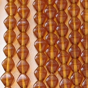 6mm Topaz Bicone Beads [50]
