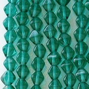 6mm Teal Bicone Beads [50]