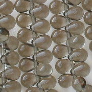 8mm Gray Teardrop Beads [50]