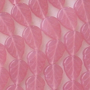 10mm Milky Pink Leaf Beads [50]