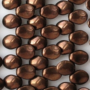 6x8mm Dark Bronze-Colored Petal Beads [50]