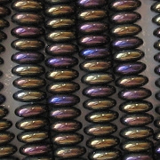 2x6mm Brown Iris Rondelle Beads [50]