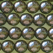 8mm Olive Green Luster Round Beads [50]