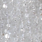 2x4mm Clear 'Farfalle' Beads [290+]