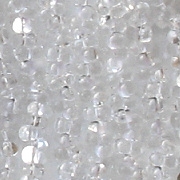 2x4mm Clear 'Farfalle' Beads [290+]
