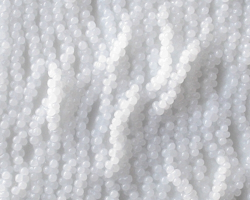 2x4mm Milky White 'Farfalle' Beads [290+]
