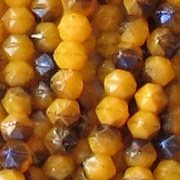 4mm Milky Orange Vitrail English-Cut Beads [120]