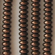 2x4mm Dark Bronze Rondelle Beads [100]