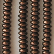 2x4mm Dark Bronze Rondelle Beads [100]