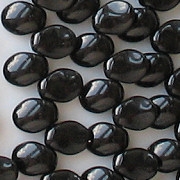 6x8mm Black Petal Beads [50]