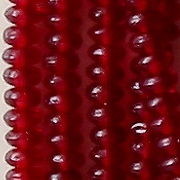 2x4mm Ruby Red Rondelle Beads [100]