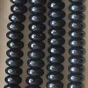 2x4mm Black Rondelle Beads [100]
