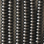 2x4mm Hematite-Colored Rondelle Beads [100]