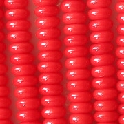 2x4mm Opaque Red Rondelle Beads [100]