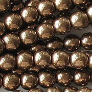 6mm Medium-Dark 'Bronze' Round Beads [50]