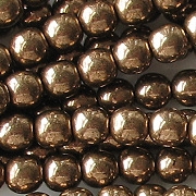 6mm Medium-Dark 'Bronze' Round Beads [50]