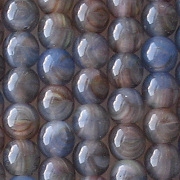 6mm Gray-Blue Multicolored Beads [50]