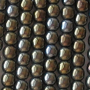 4mm Brown Iris Round Beads [100]