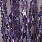 5mm Tanzanite Purple Pinched Oval Beads [100]