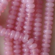 2x4mm Pink Opalescent Rondelle Beads [100]