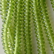 2x4mm Olive Green Rondelle Beads [100]
