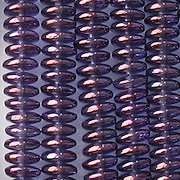 2x6mm Amethyst Luster Rondelle Beads [100]